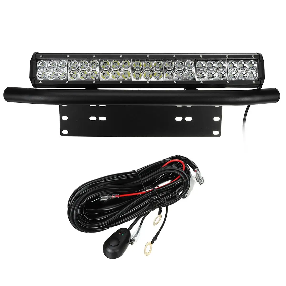 

126W 12V/24V светодиодный 20 "рабочий светильник бар комбинированного луча 23" Рамка Номерного Знака Держатель светильник рабочий светильник ламп...