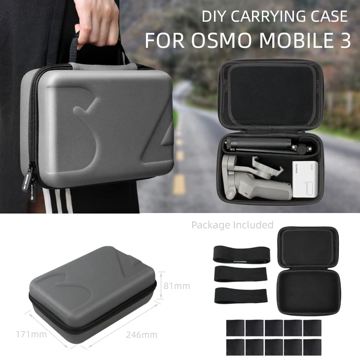 Портативная сумка для хранения для DJI Osmo Mobile 3 ручной Gimbal DIY чехол для переноски для DJI Osmo Pocket/Osmo Action
