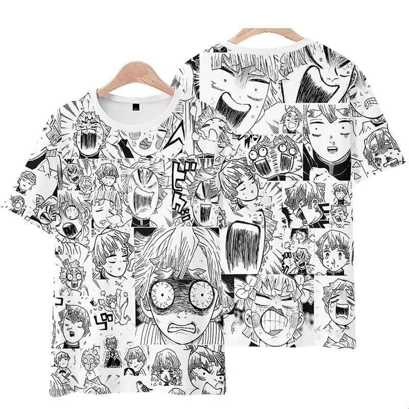 

Unisex Anime Kimetsu no Yaiba Kamado Tanjirou T-Shirt Tee T Shirt Demon Slayer Zenitsu Short Cotton Casual T-Shirt Tee