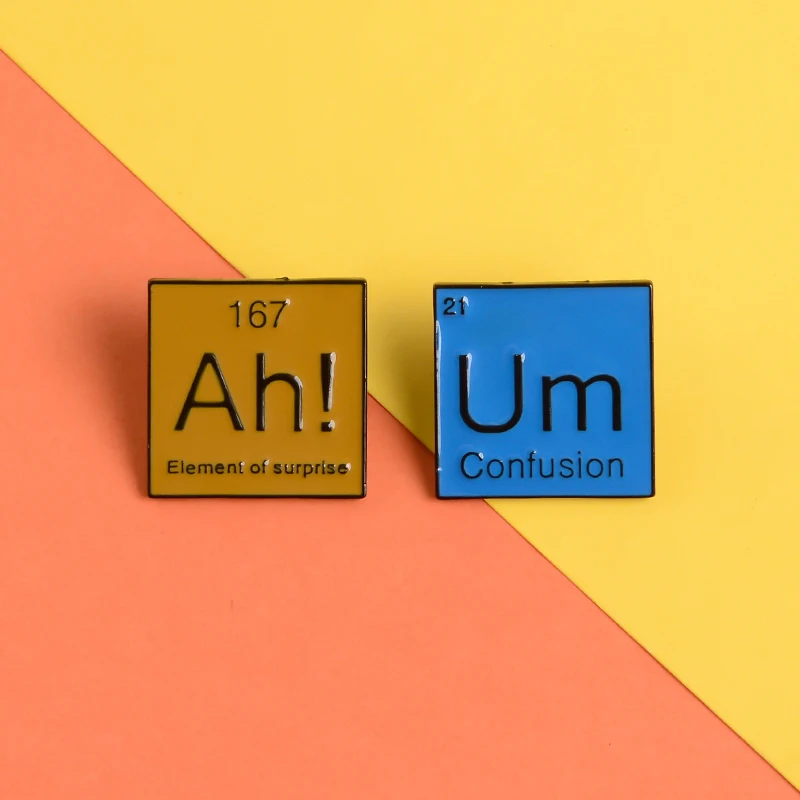 Научная эмалированная заколка сюрприз Ач! Пачкающие броши булавка для лацкана с