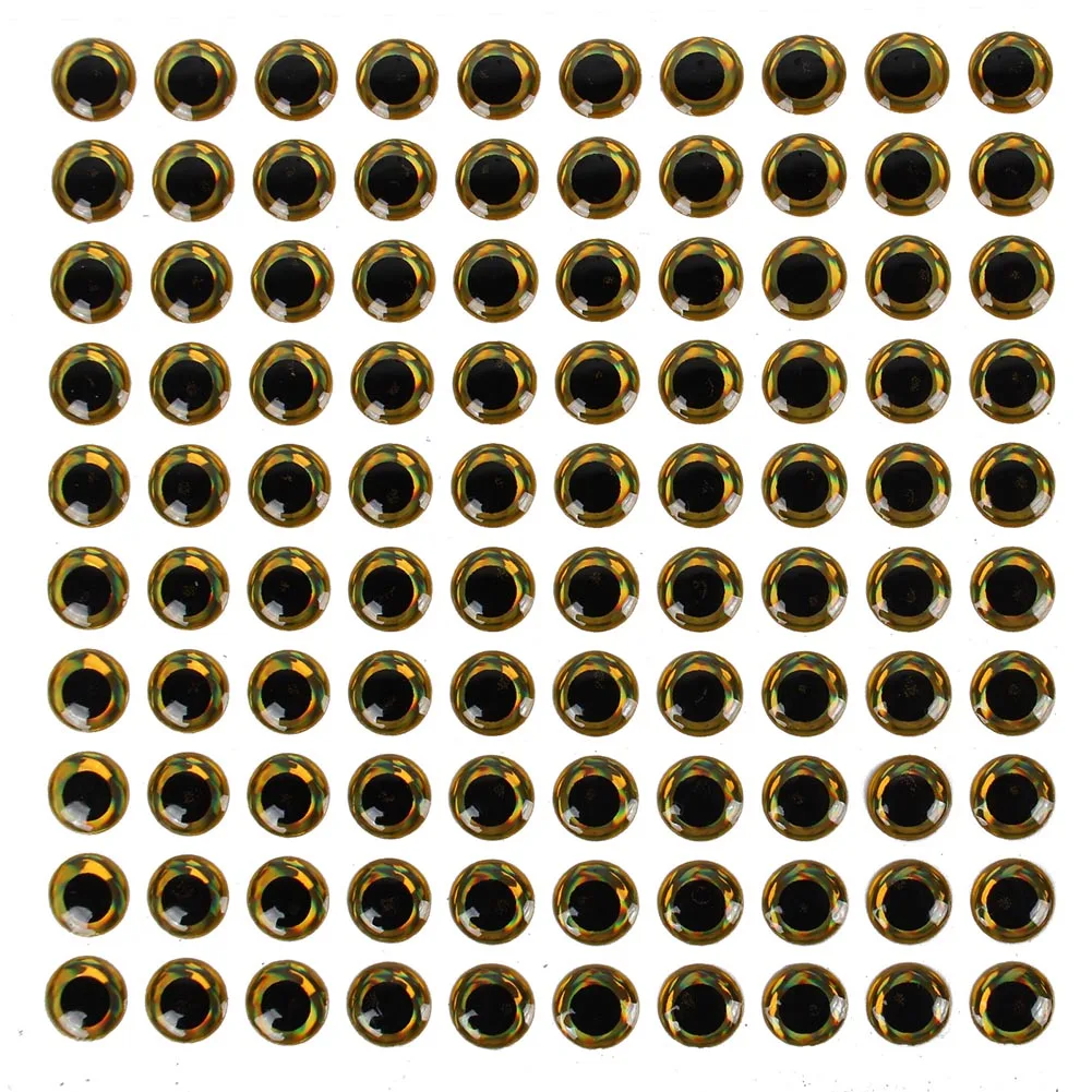 Hot Selling 200Pcs Soft Molded 3D Holographic Fish Eyes Stickers Fly Tying Jig Lure Supplies | Спорт и развлечения