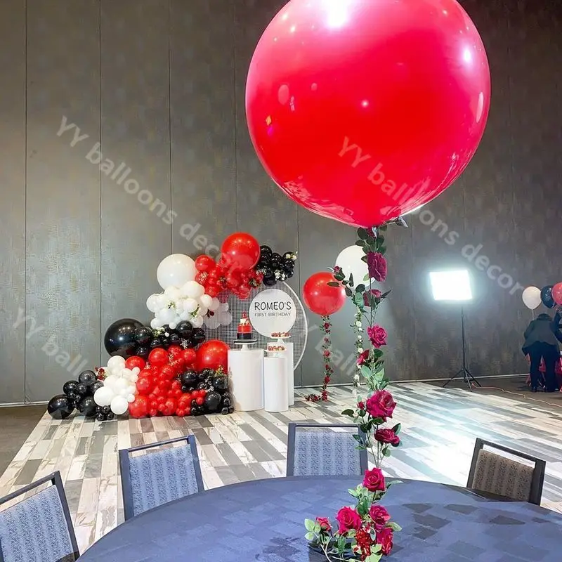 Сделай Сам латексные черные красные белые глобалы 1 комплект гирлянды s тема День