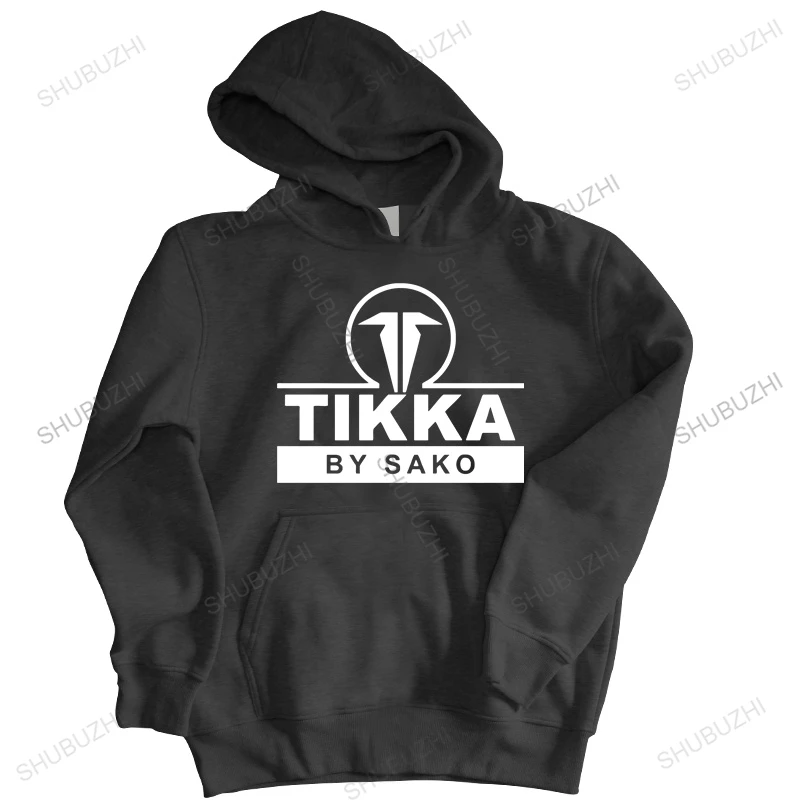 Толстовка мужская с капюшоном тонкая кофта оверсайз логотипом компании TIKKA by SAKO