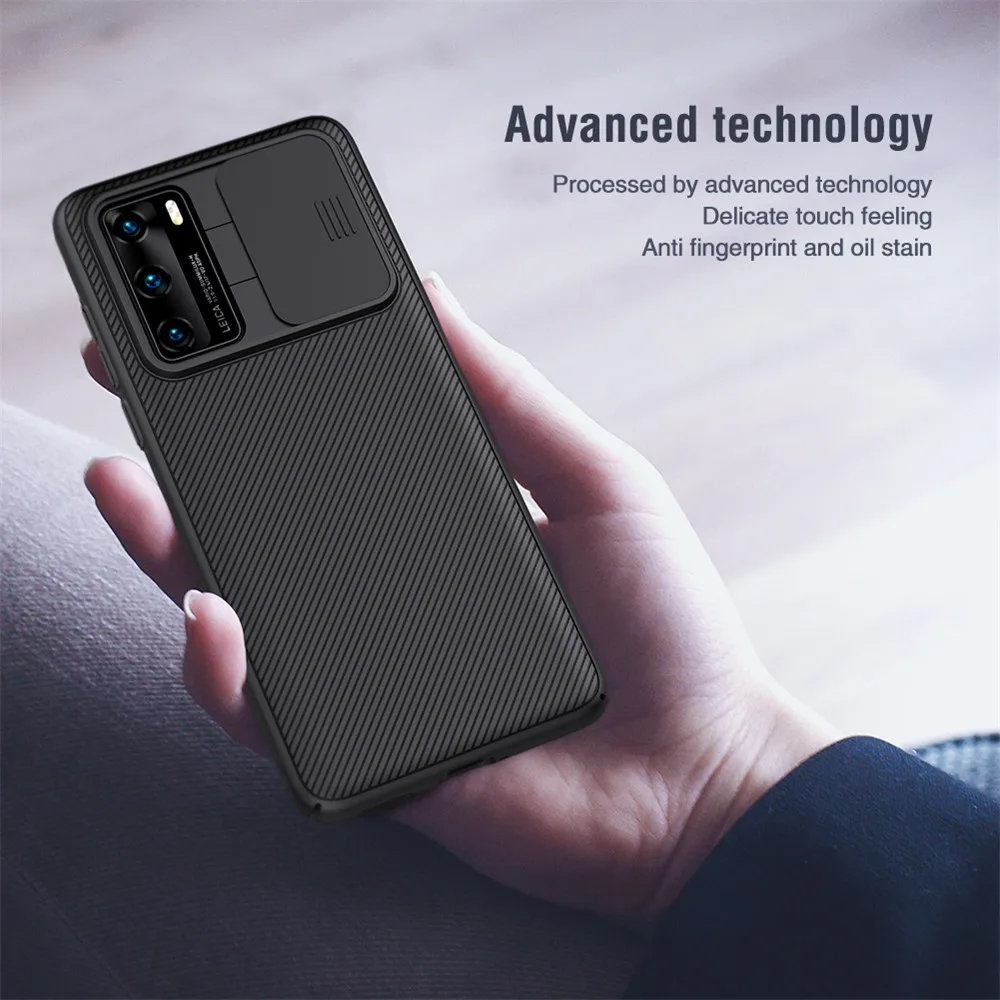 

Original NILLKIN Camera Protection Slide Cover Back Shell CamShield Case Matte Non-slip For Huawei P40/P40 Pro Mobile Phones