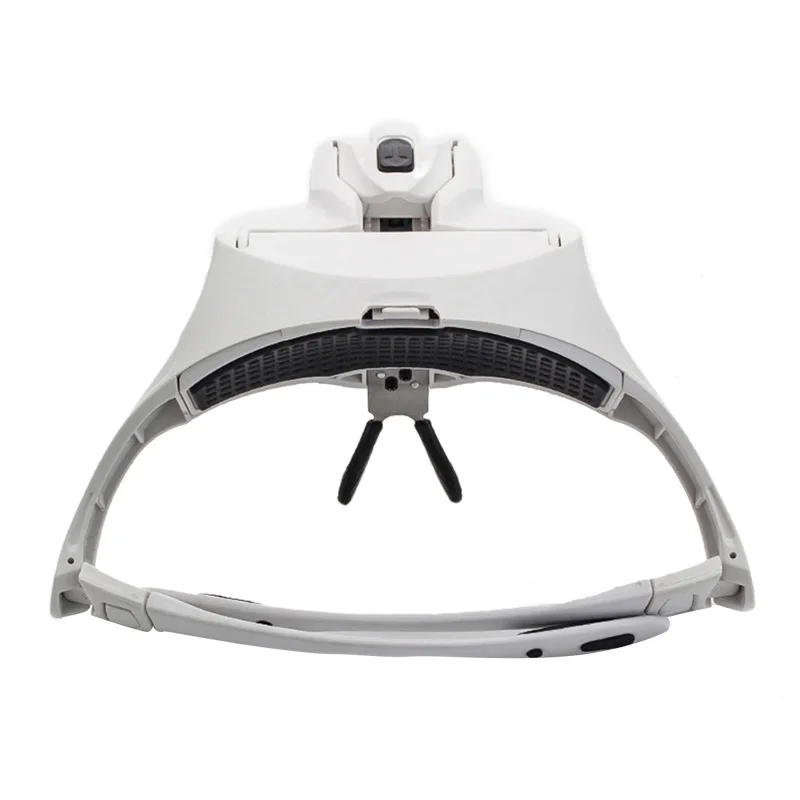 Головная повязка Лупа 2 светодиодный увеличительное стекло Регулируемая 5 линза