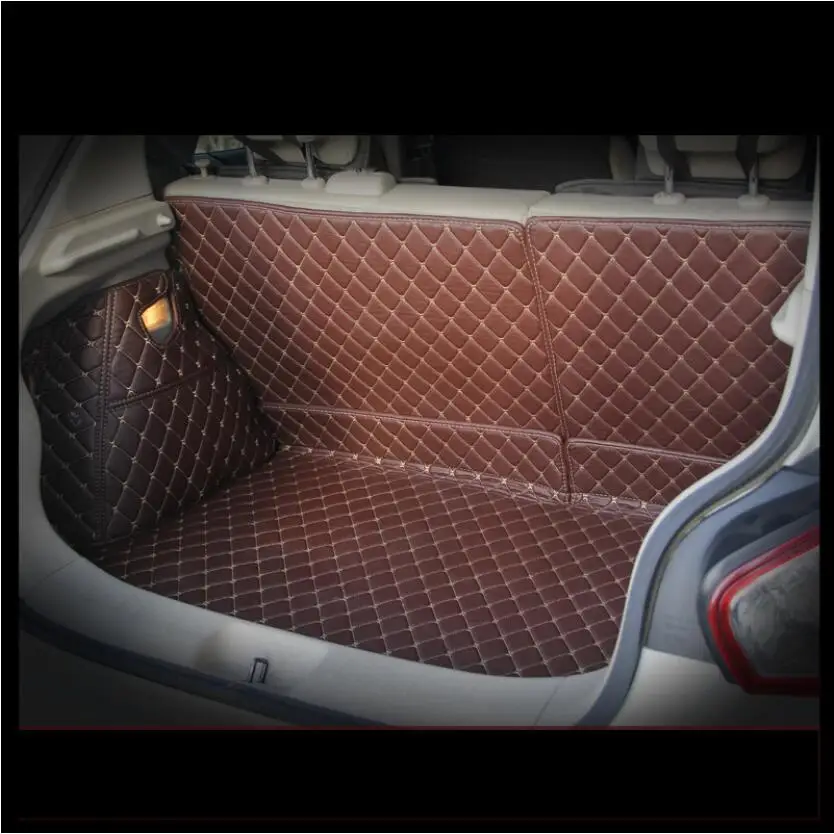 for Leather Car Trunk Mat Cargo Liner Nissan Tiida 2016 2017 2018 2019 Pulsar C13 Rug Carpet Interior Accessories | Автомобили и