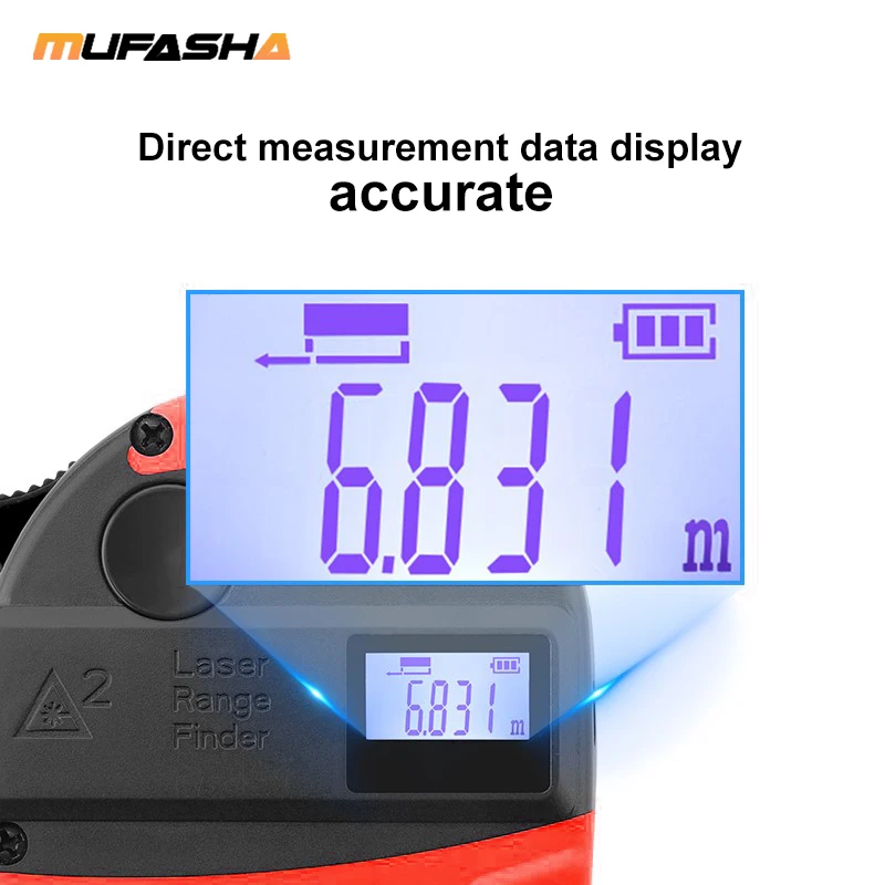 MUFASHA Digital Measuring Tape and Laser Rangefinder 2 in 1 Multifunction Tools | Инструменты