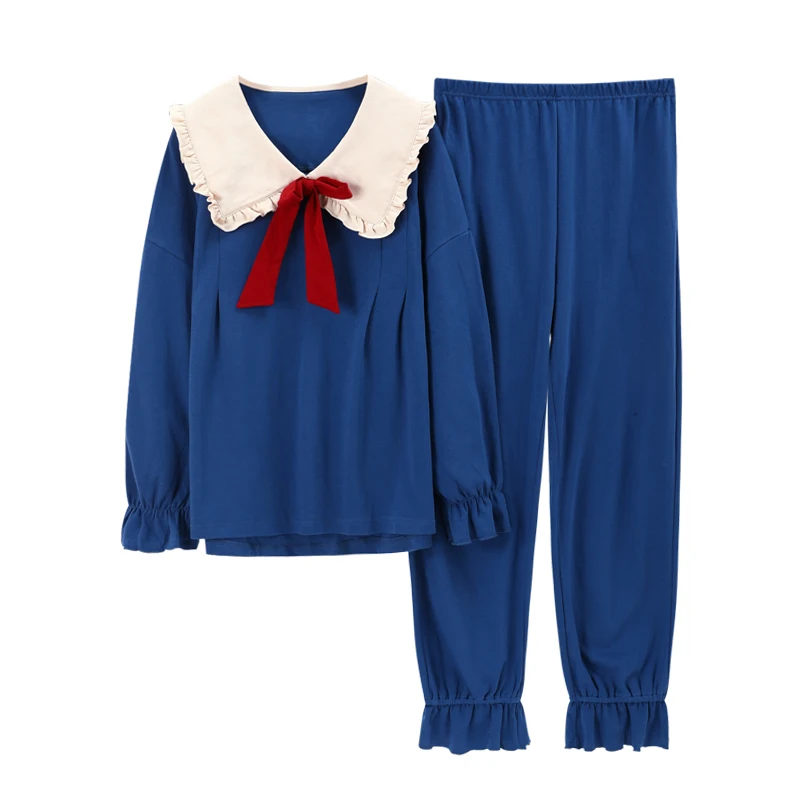 Домашний костюм JRMISSLITurn с воротником-стойкой домашняя одежда Пижамный стиль