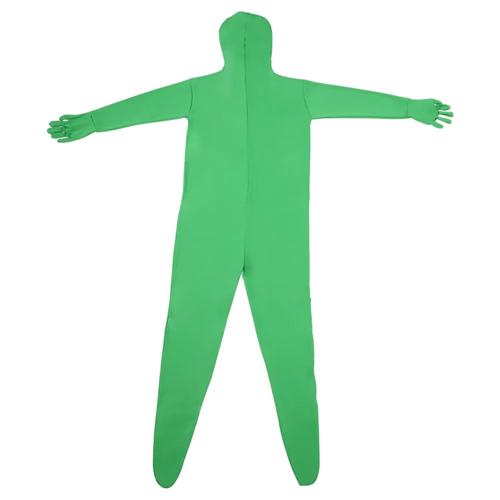 Full Body Photography Chromakey Green Suit 160/170/180cm Unisex Adult Bodysuit Stretch Costume for Video Festival Cosplay | Электроника