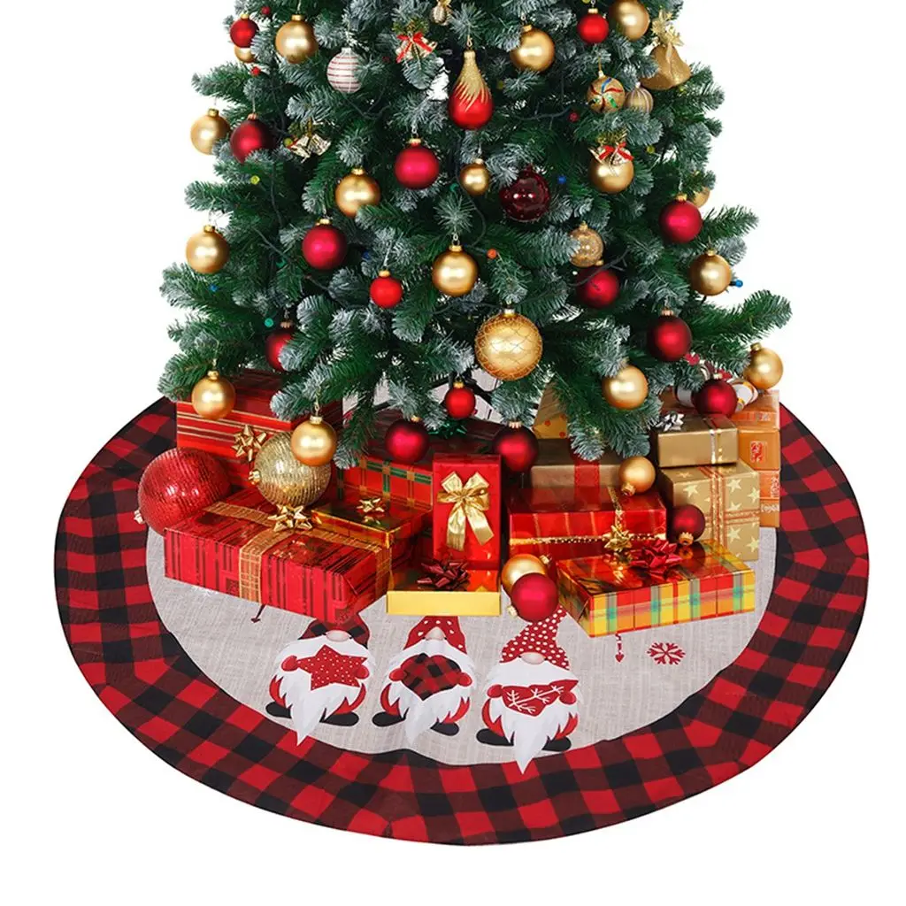 

3 Size Xmas Layout Santa DIY Elk Party Supplies New Year Xmas Decor Christmas Carpet Floor Mat Cover Xmas Tree Skirt