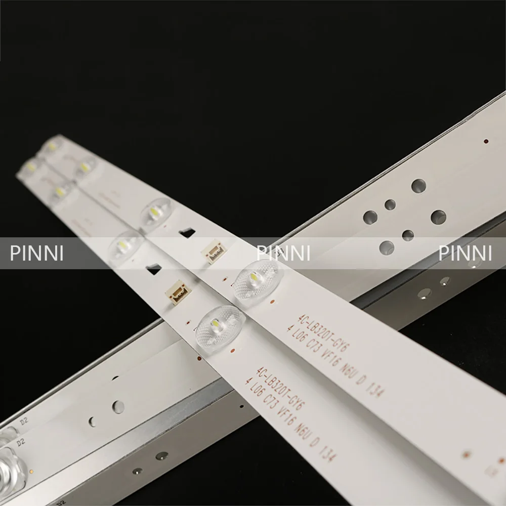 Светодиодный подсветка полосы 6 лампы для JL.D32061330 004AS M 057GS 4C LB320T JF3 JF4 LVW320CSDX E13 V57 W32H