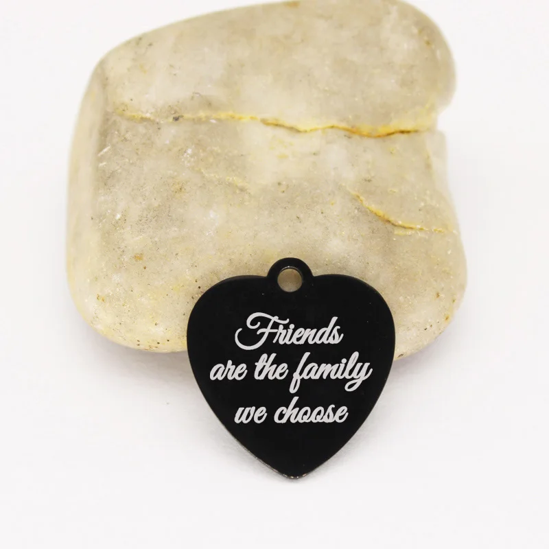 Подвески для друзей из нержавеющей стали с зеркальной поверхностью высокой