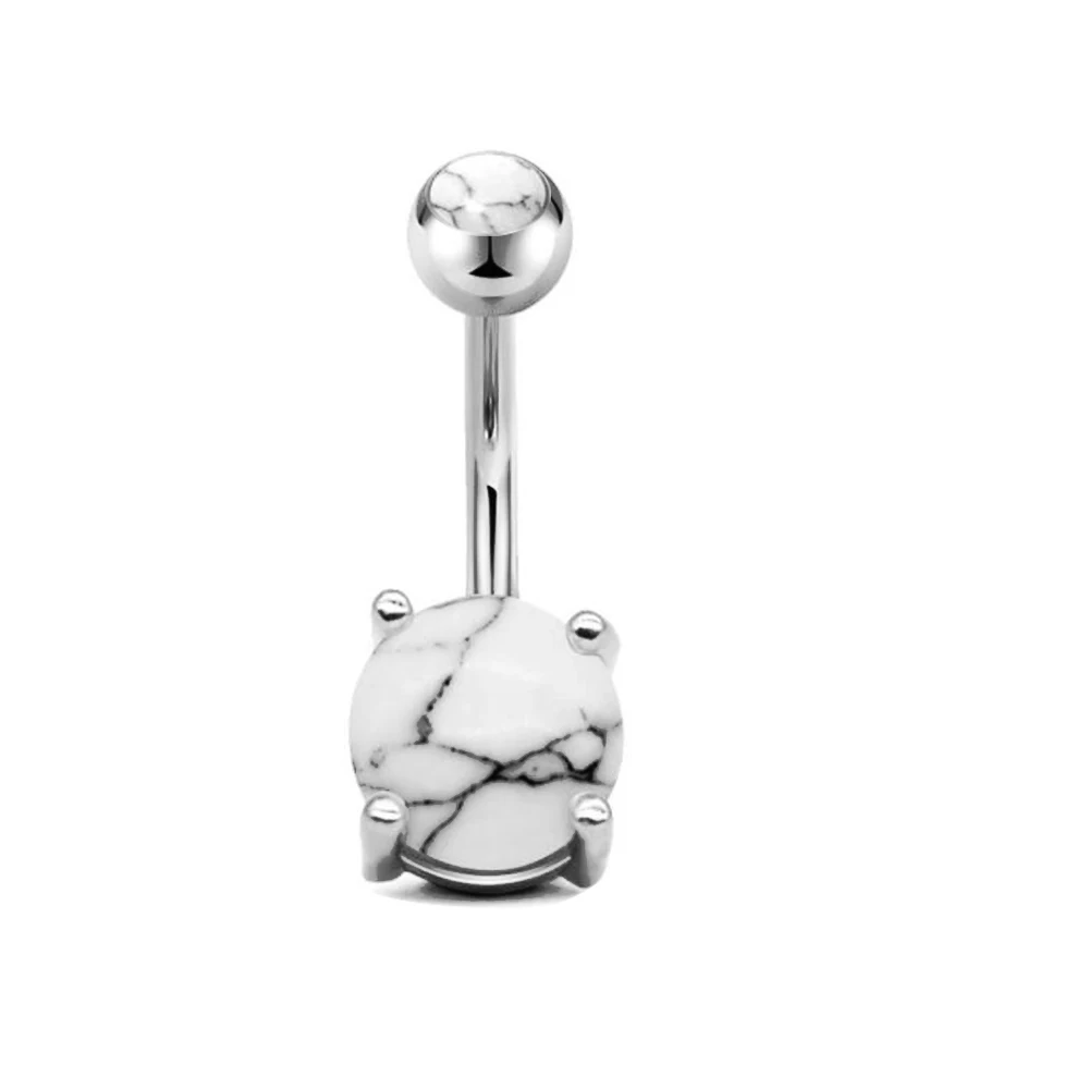 TIANCIFBYJS 1-10pcs 14G Surgical Steel Belly Button Ring Navel Ear Rings CZ Body Piercing Jewelry 10 mm Bar For Women Nombril | Украшения и