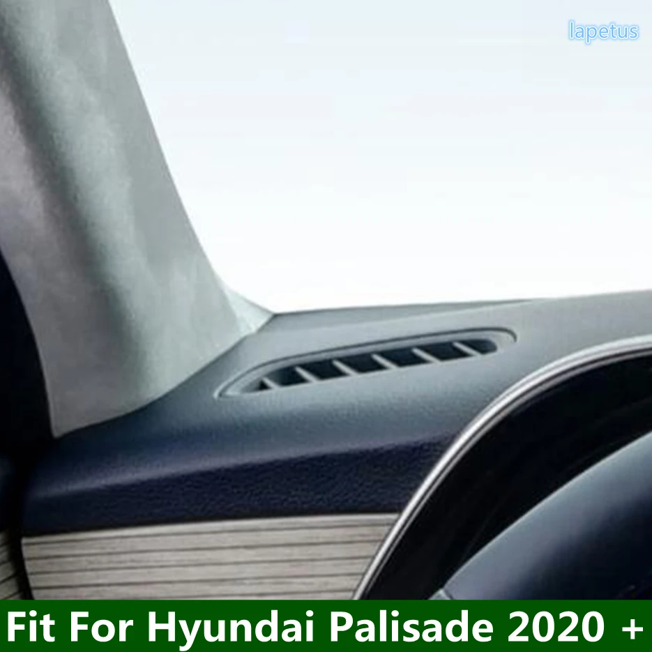 

ABS Accessories Fit For Hyundai Palisade 2020 2021 Front Air Condition Outlet Vent Molding Cover Cap Trim Carbon Fiber Look