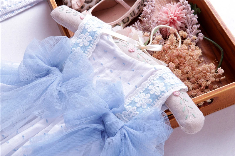 summer toddler baby girl dress wedding blue spanish ball gown dresses kids vintage clothes frock cotton children boutiques | Детская