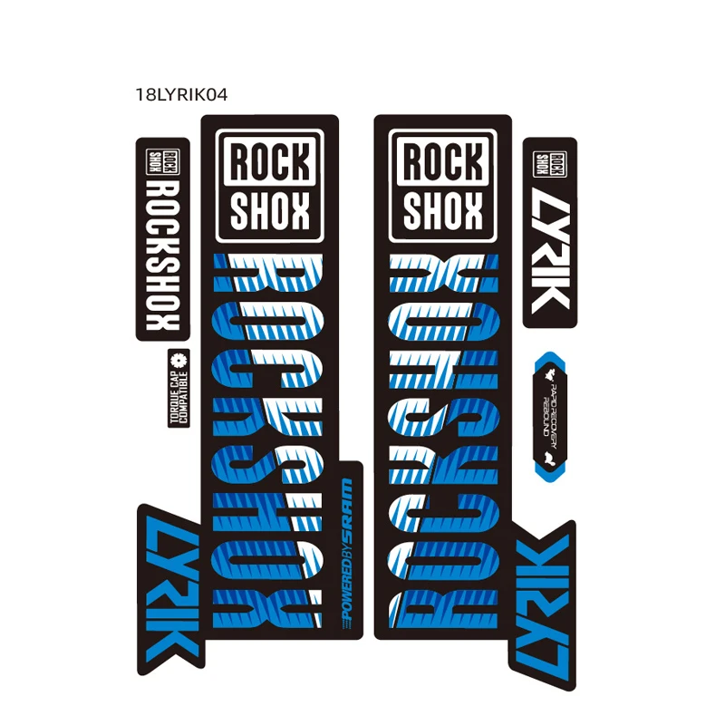 Наклейки ROCKSHOX на велосипед наклейки для защиты передней вилки горных и