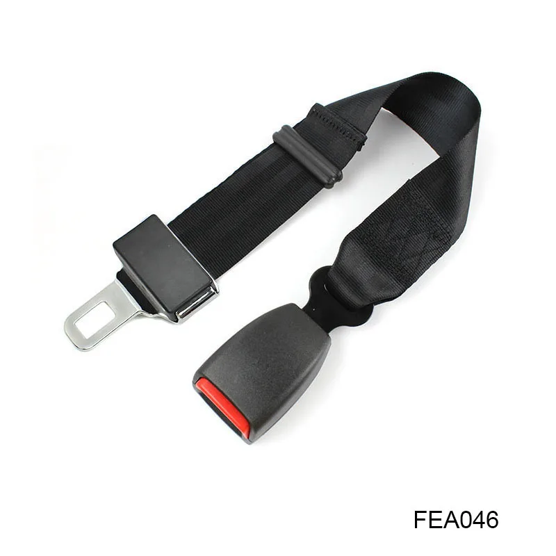Регулируемые удлинители ремней для автомобильных сидений из черного полиэстера