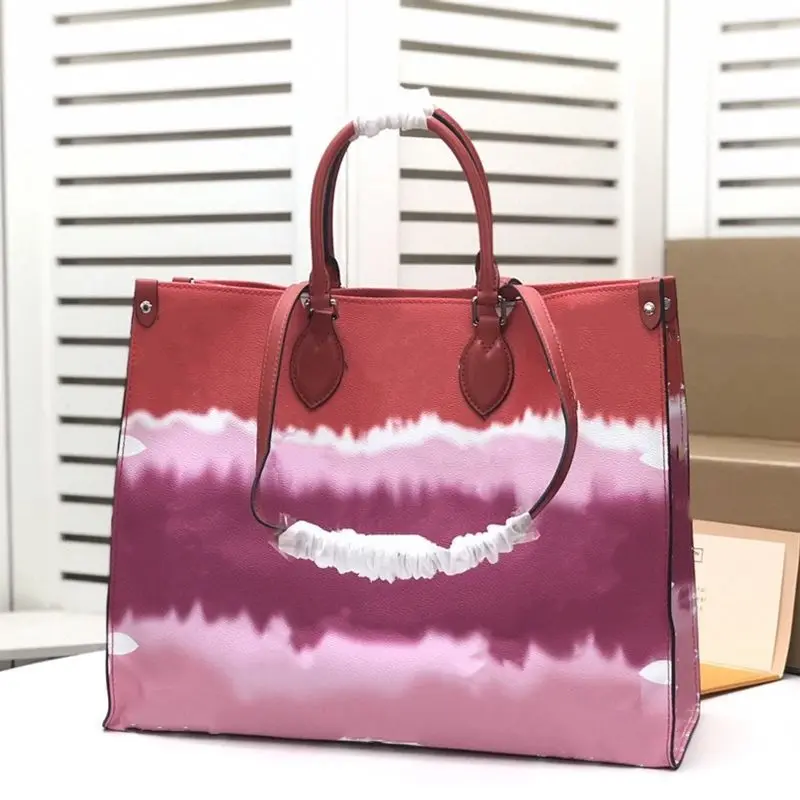 

Fashion trend new color printing gradient color large-capacity handbag woman bag all-match boutique shoulder bag