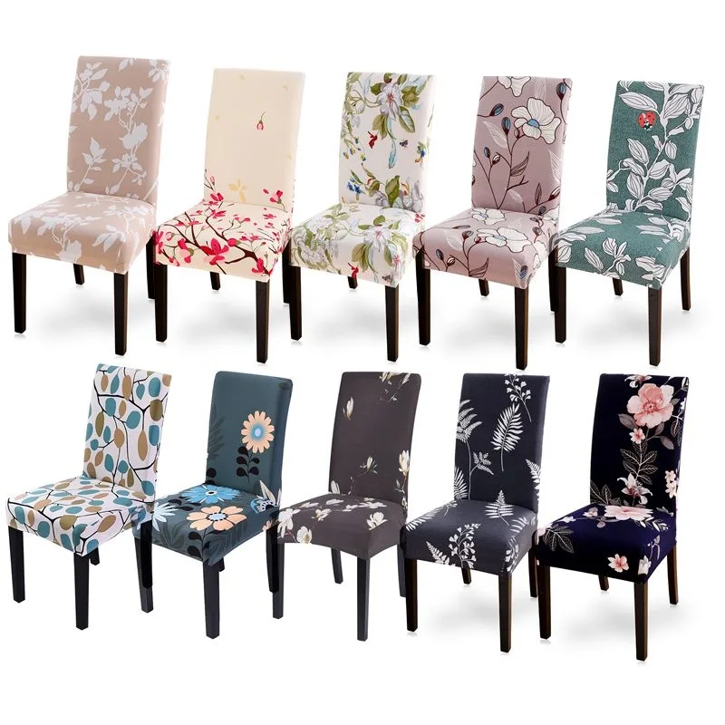1 шт. чехол на стул из спандекса с цветочным принтом|Чехлы стулья| |