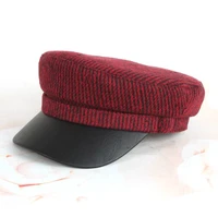 2022 autumn and winter women cap flat top cap for women high quality cool nice beautiful cap popular button caps for women