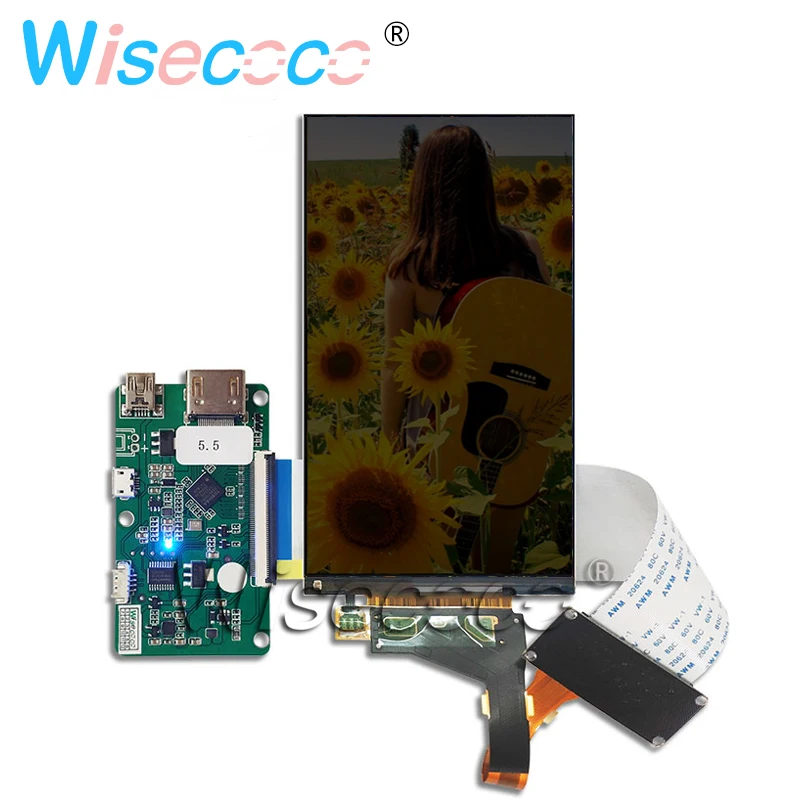5 5 inch 2k lcd monitor 14402560 2usb new version of the control driver board for mobile phones and diy optional backlight free global shipping