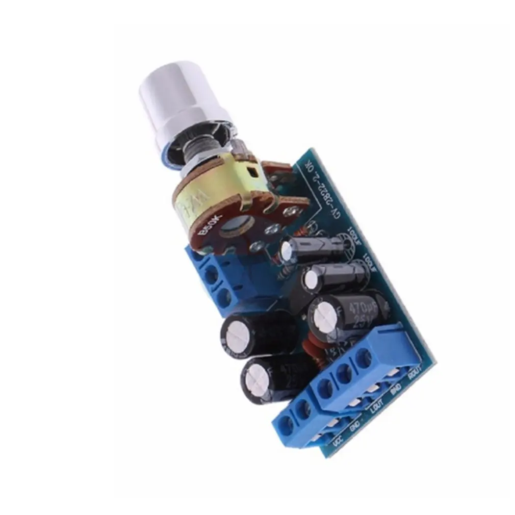 Small Size DC 1.8-12V TDA2822M 2.0 Channel Stereo Mini AUX Audio Amplifier Board Module AMP Parts | Электроника
