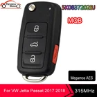 KEYECU MQB 5K0837202BJ для VW VolksWagen Jetta Passat 2017 2018 315 МГц Megamos AES дистанционный ключ-брелок от машины NBGFS93N 5K0 837 202 BJ