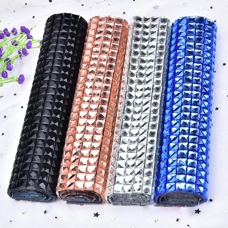 Стразы сетчатый мотив горячей фиксации 24*40 см новый стиль сумка для мобильного