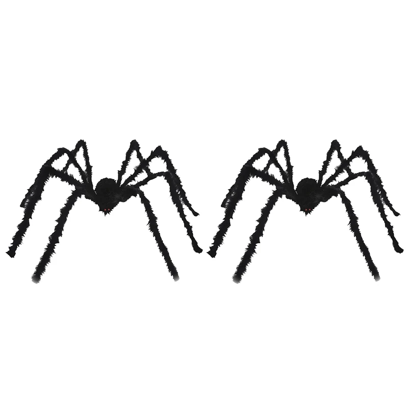 

Halloween Spider Decorations 2 Pcs Halloween Realistic Hairy Spiders Set For Outdoor Halloween Decor Haunted House Yard