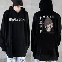 tokyo revengers mikey hoodie japanese anime harajuku cosplay women pullover sweatshirts loose warm fleece hoody streetwear men
