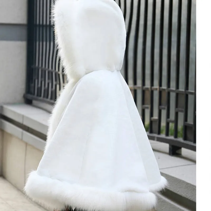 Зимнее теплое пальто 2020 женская обувь с натуральным мехом новая белая накидка