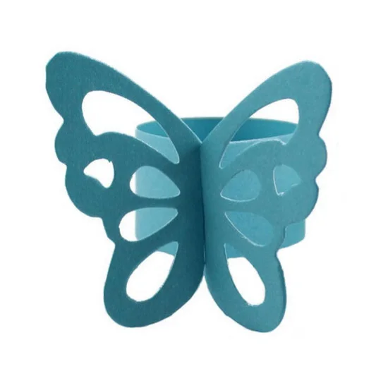 50 шт бумажные кольца для салфеток с бабочкой украшения свадебной вечеринки