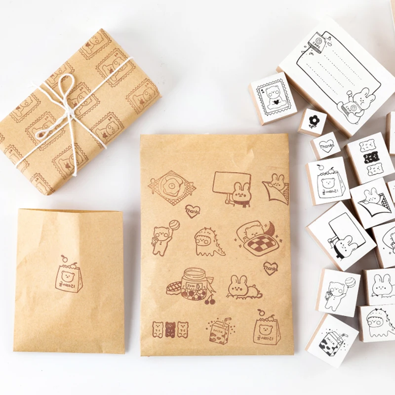 Милые животные список еды декоративный штамп фотобумага для скрапбукинга