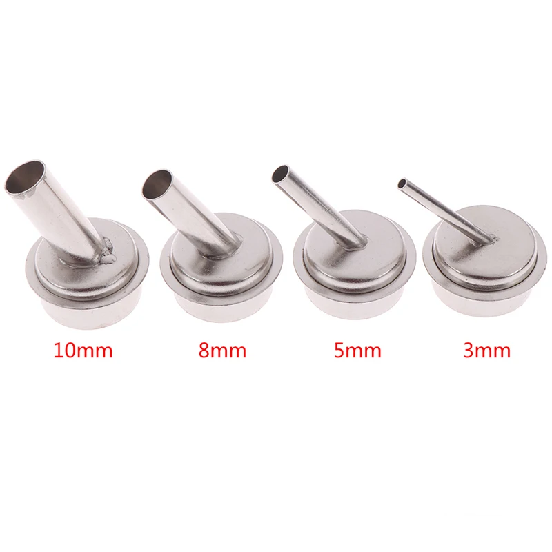 

1Pcs 45 Degree Bent Curved Heat Nozzle 3/5/8/10mm Hot air Gun Nozzles for QUICK 861DW Soldering Station