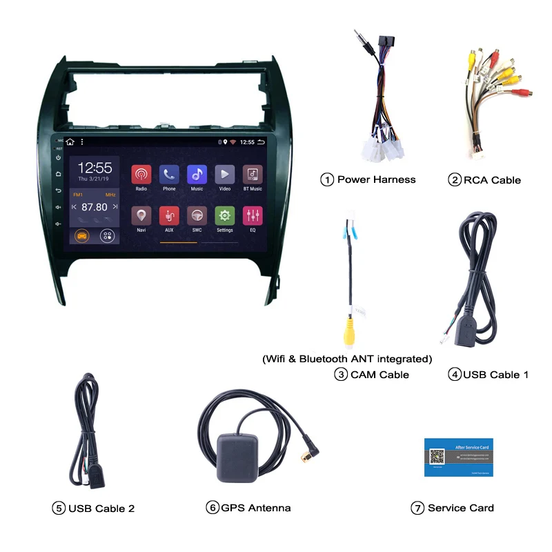 2G ram 32G rom Android 8 1 автомобильный dvd-плеер стерео радио gps-навигация для Toyota camry 2012-2017