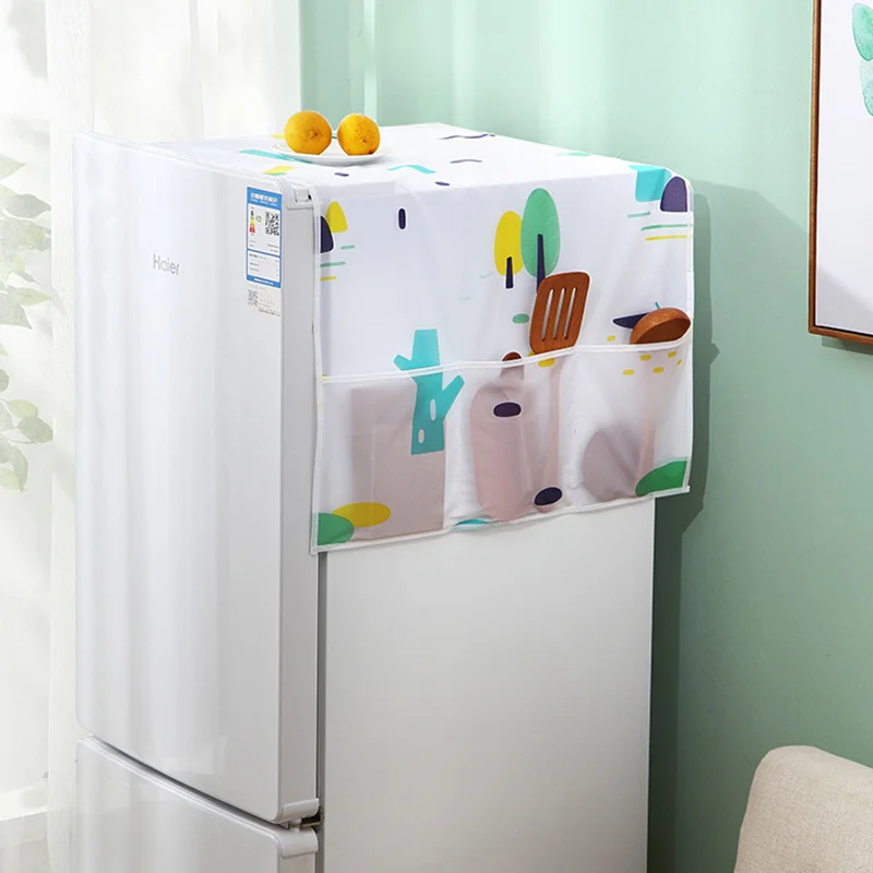 1pcs Pretty Waterproof Washing Machine Coat Dust Cover Fridge Model European Sun Dust Protection Case Home Accessories Household