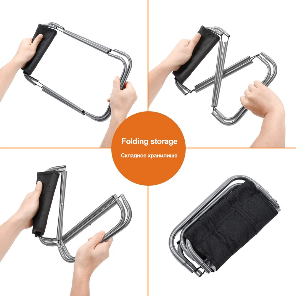 HooRu портативный складной стул для пикника пляжный кемпинговый рыбалки легкий