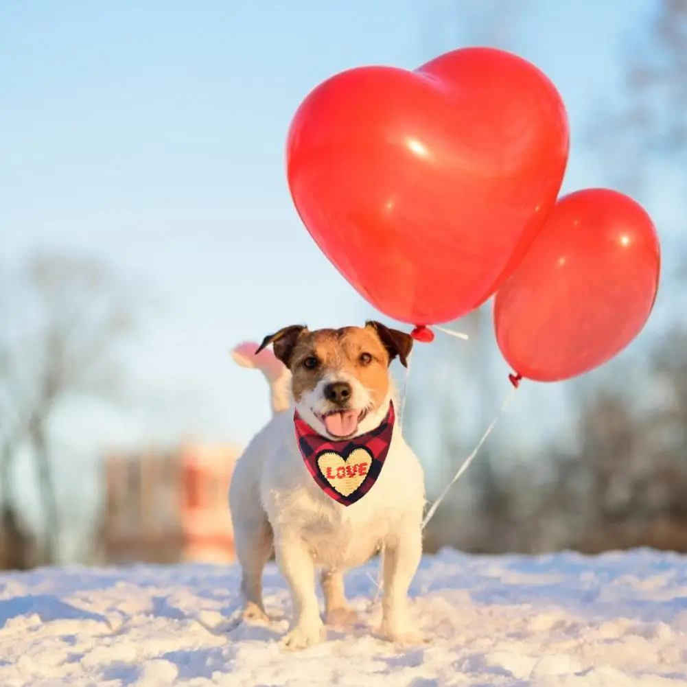 День Святого Валентина Рождество Собака Бандана Pet треугольные нагрудники кошка