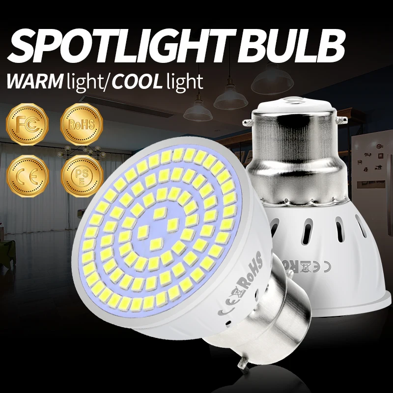 

220V LED Bulb E14 Spot Light Bulbs E27 LED Spotlights B22 Light Corn Bulb Light GU10 Table Lamps MR16 Bombillas LED Indoor Lamp