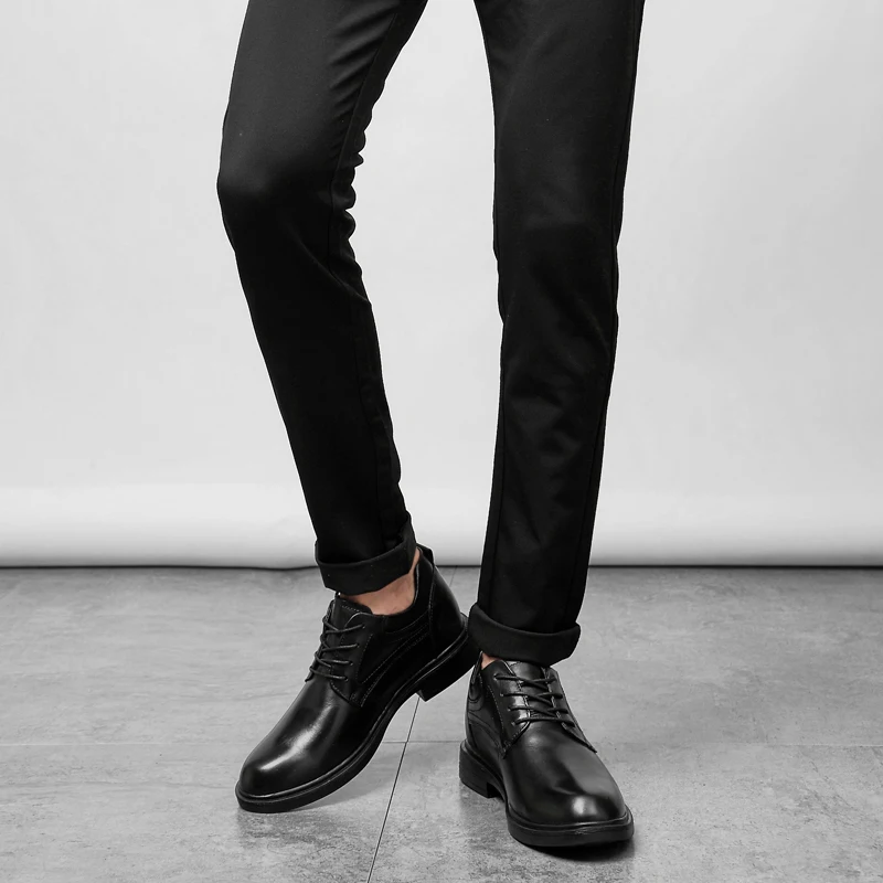 Обувь из натуральной кожи Мужская Брендовая обувь Нескользящая модная мужская