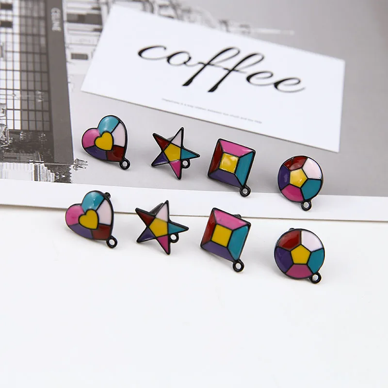 DIY аксессуары для рукоделия сплав капля краска окраска любовь Пентагон Алмазный