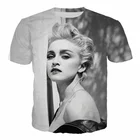 Популярная певица Madonna Louise Ciccone футболка для мужчин и женщин, 3D в стиле хип-хоп с принтом в виде футболки в стиле Харадзюку уличная топы-футболка свободного кроя
