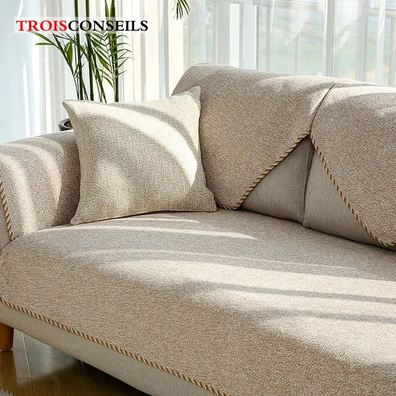 Плюшевые диван-кровать с резиновой нескользящей подошвой современный Чехол