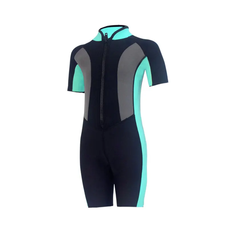 Hisea 2 5 мм неопрен Pro Детский Гидрокостюм Цельный с коротким рукавом дышащий