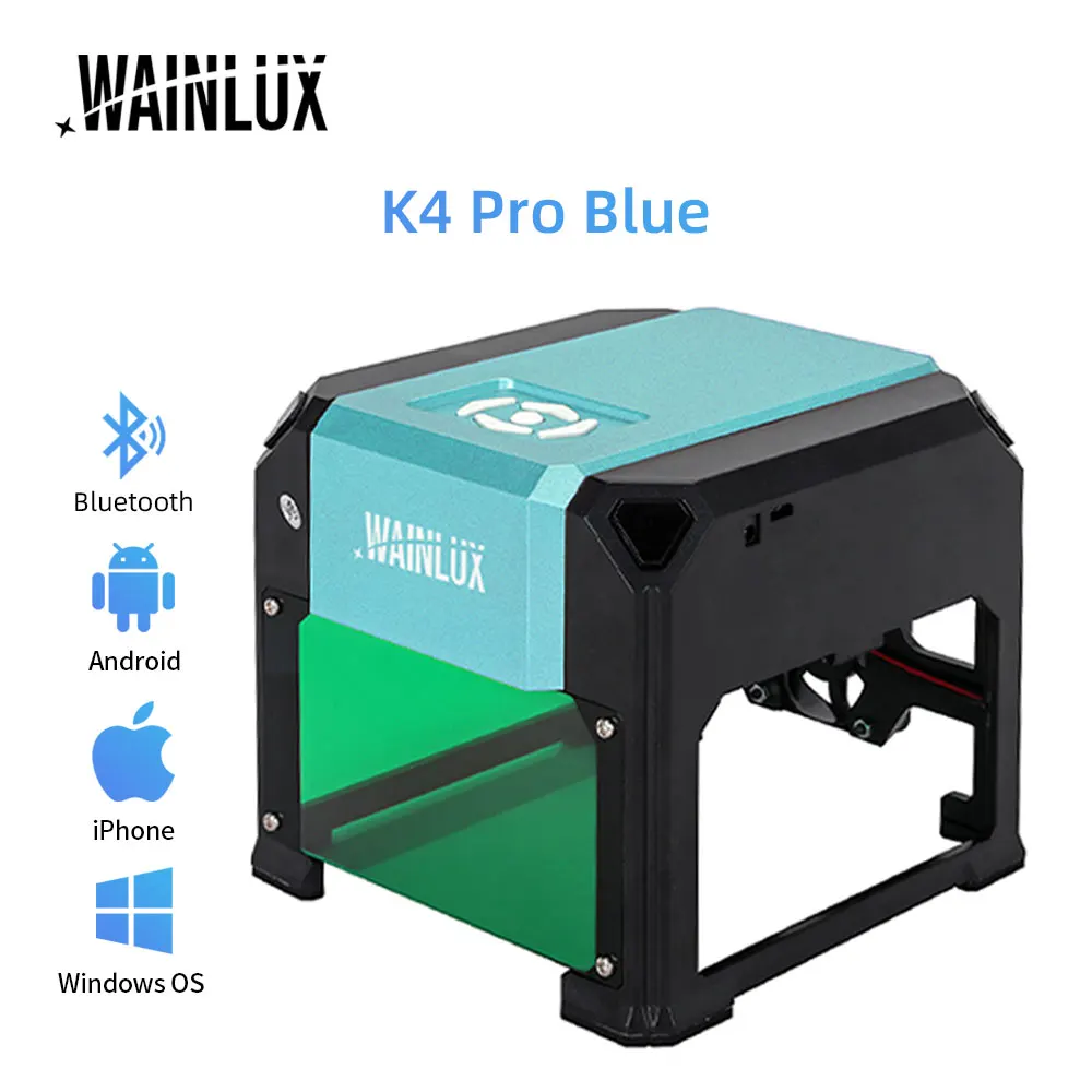 Лазерный гравировальный станок Wainlux k4 деревообрабатывающий лазерный резак с