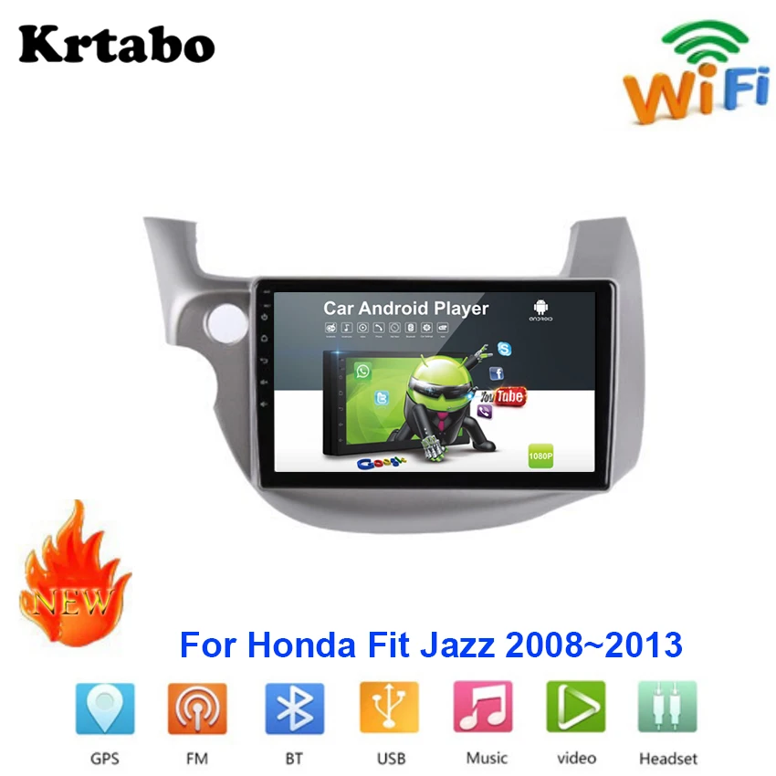 Для Honda Jazz Fit 2008 ~ 2013 автомобильный Радио Android мультимедийный плеер сенсорный экран
