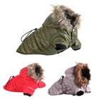 Мягкая пушистая толстовка, теплая хлопковая одежда для собак, для маленьких собак, ветрозащитная куртка для питомцев, пальто для щенков, зимняя одежда для йорков, чихуахуа