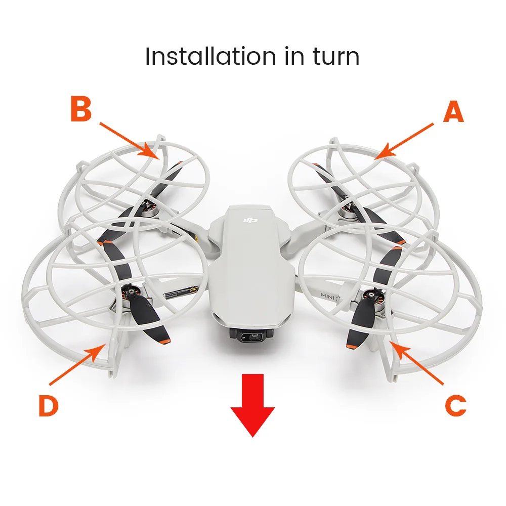 Для DJI Mavic Mini 2/SE защита пропеллера полностью закрытый протектор реквизит Защитная