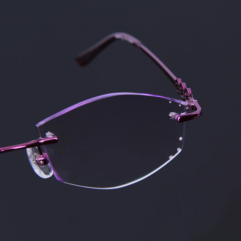 Женские роскошные стразы очки для обрезки близорукости без оправы чтения