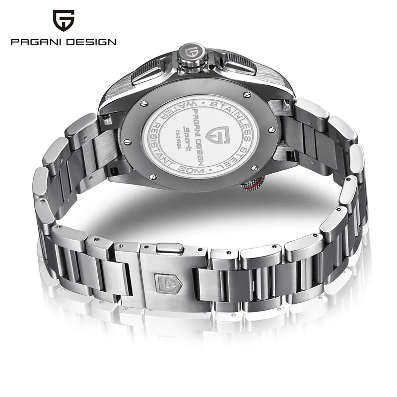 PAGANI дизайнерские Роскошные Брендовые Часы Reloj Hombre мужские водонепроницаемые спортивные кварцевые часы с хронографом военные часы мужские часы Relogio Masculino